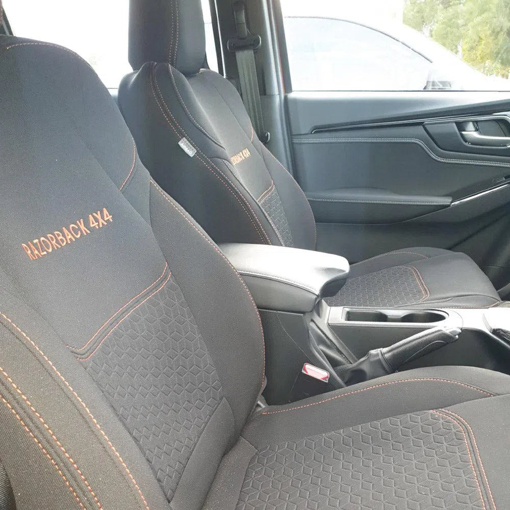 Isuzu D-MAX RG Premium Neoprene 2x Front Seat Covers (Available)