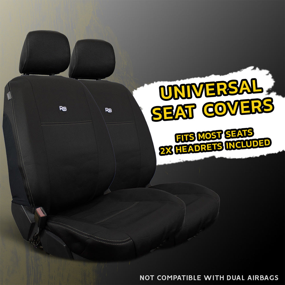 Universal Neoprene 2x Front Seat Covers (In Stock)