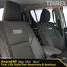 Volkswagen Amarok 2H (Cloth Seats) GP9 Tourer 2x Front Row Seat Covers (Made to Order)-Razorback 4x4