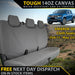 Volkswagen Amarok 2H (Cloth Seats) XP6 Tough Canvas Rear Row Seat Covers (In Stock)-Razorback 4x4