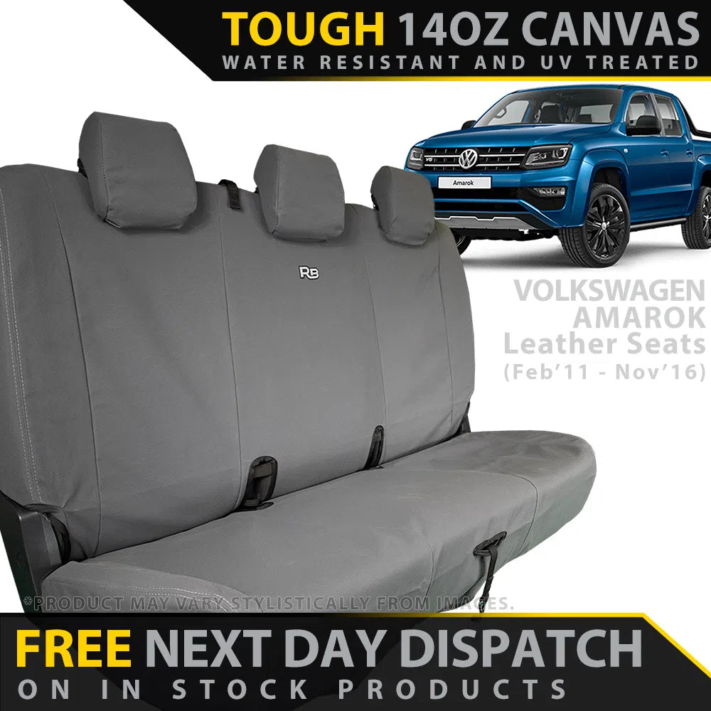 Volkswagen Amarok XP6 Tough Canvas Rear Row Seat Covers (In Stock)