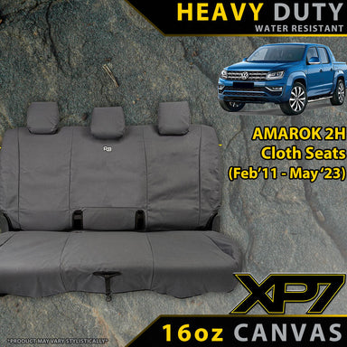 Volkswagen Amarok 2H (Cloth Seats) Heavy Duty XP7 Canvas Rear Row Seat Covers (Available)-Razorback 4x4
