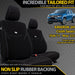 Volkswagen Amarok 2H (Cloth Seats) Neoprene 2x Front Seat Covers (Available)-Razorback 4x4
