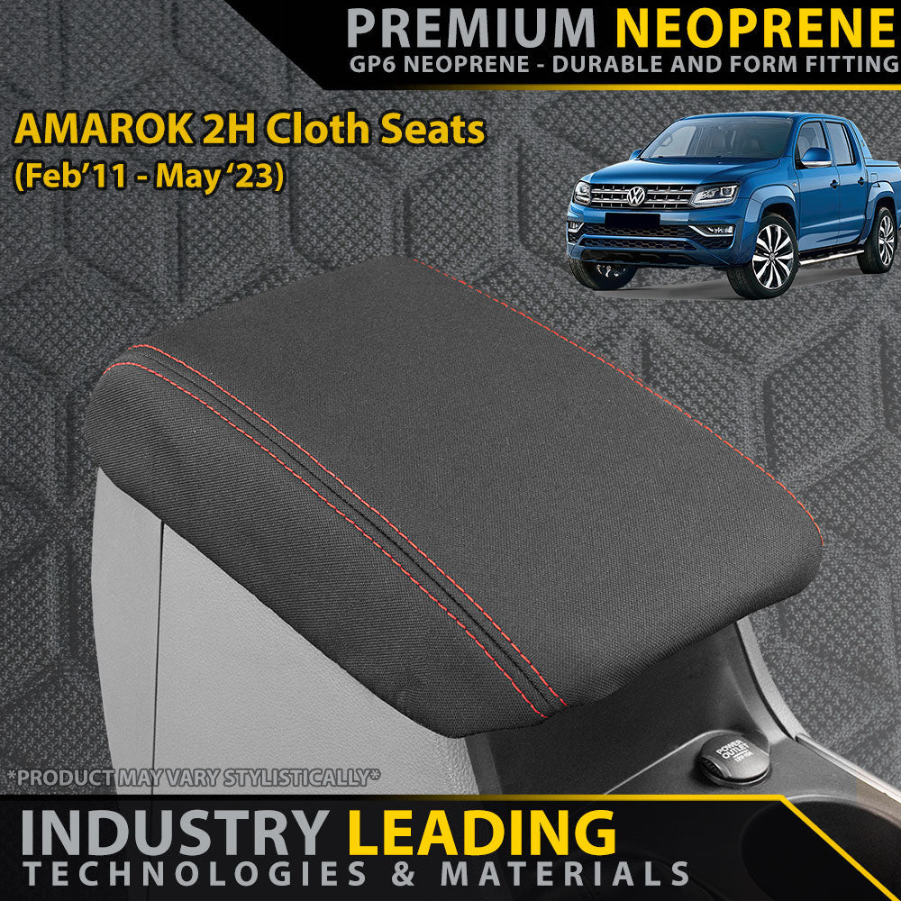 Volkswagen Amarok 2H (Cloth Seats) Premium Neoprene Console Lid (Made to Order)-Razorback 4x4