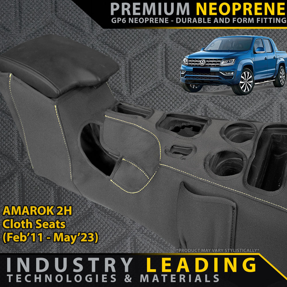 Volkswagen Amarok 2H (Cloth Seats) Premium Neoprene Console Organiser (Made to Order)