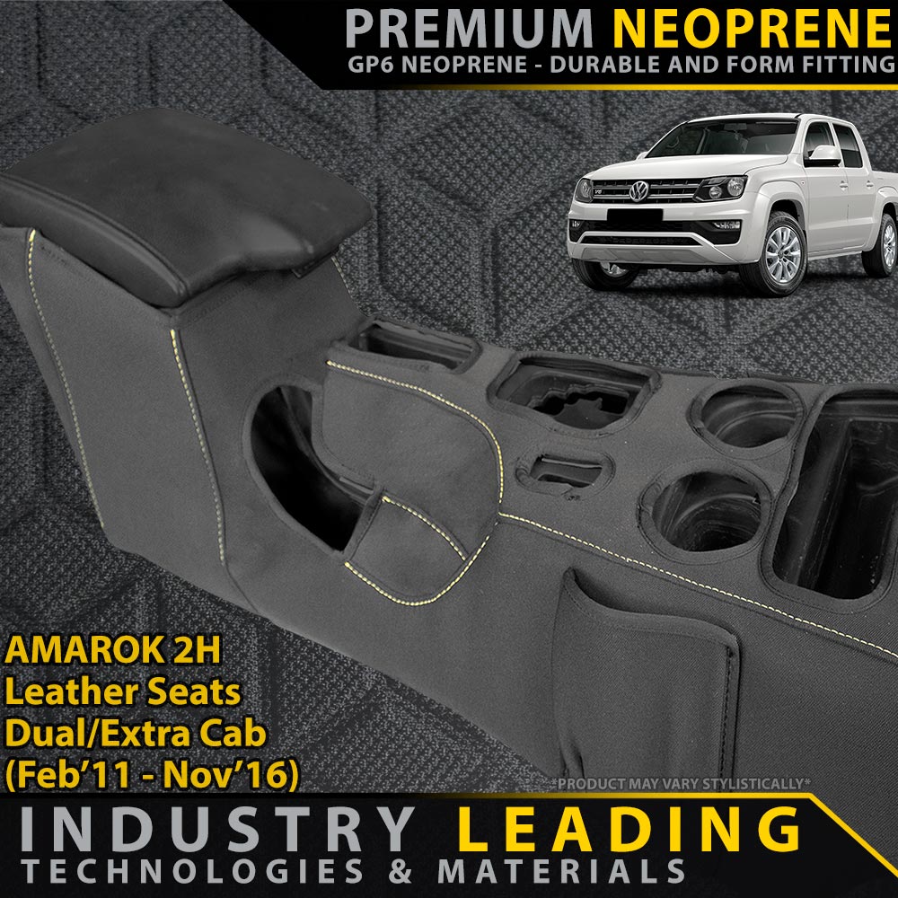 Volkswagen Amarok 2H (Leather Seats) Premium Neoprene Console Organiser (Made to Order)