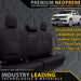 Volkswagen Amarok 2H (Leather Seats) Premium Neoprene Rear Row Seat Covers (Made to Order)-Razorback 4x4