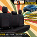 Volkswagen Amarok Retro Premium Rear Row Seat Covers (In Stock)-Razorback 4x4