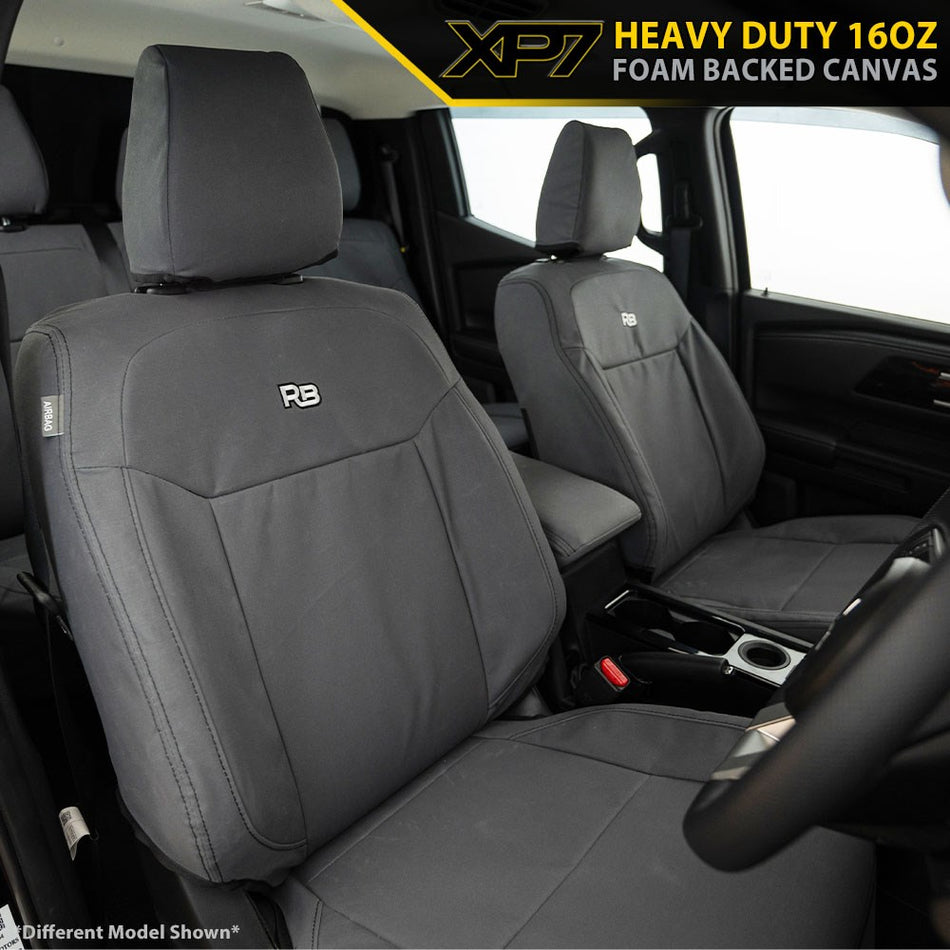 Toyota Landcruiser 200 Series - GX & GXL - XP7 Heavy Duty Canvas 2x Front Row Seat Covers (Made to Order)