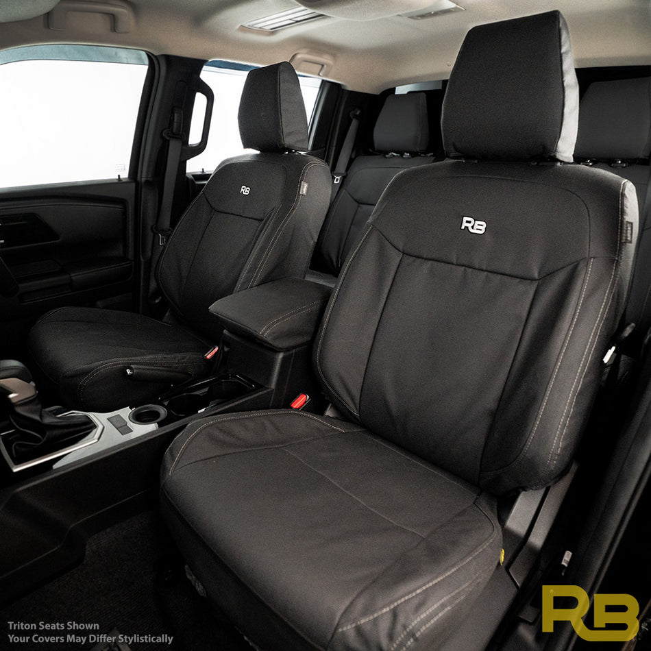Toyota Hilux 9th Gen - SR5+, Rogue & Rugged X - XP7 Heavy-Duty Canvas Front Row Seat Covers (Made to Order)