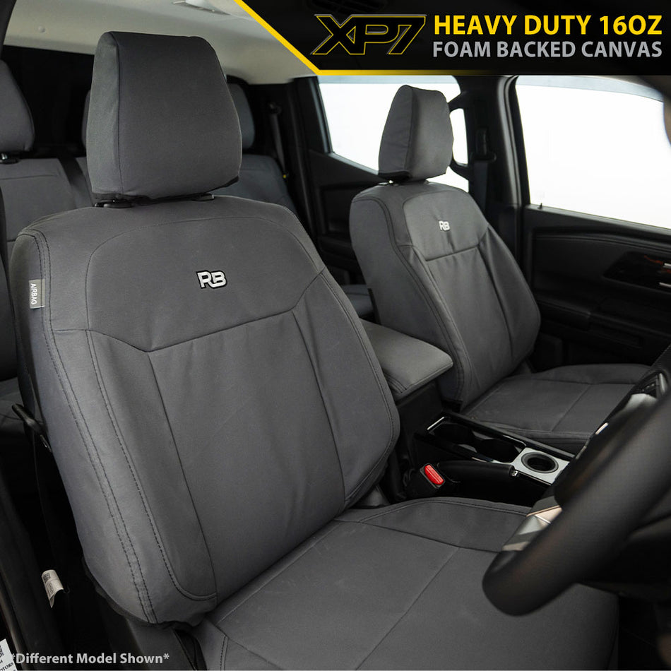 Isuzu D-Max RG - SX - Dual & Space Cab - XP7 Heavy-Duty Canvas 2x Front Seat Covers (Available)