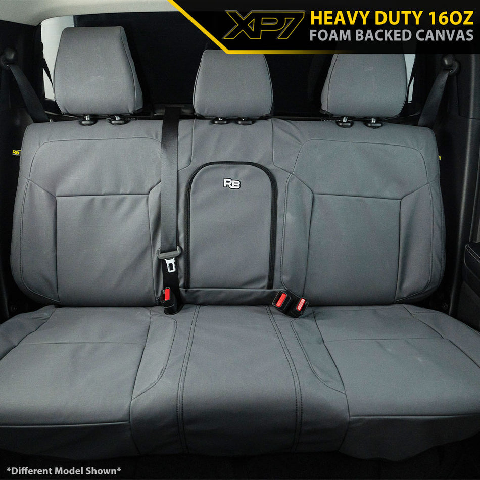 Isuzu D-MAX RG Dual Cab - LS-M, LS-U, LS-U+, X-Rider, X-Terrain - XP7 Heavy-Duty Canvas Rear Row Seat Covers (Available)