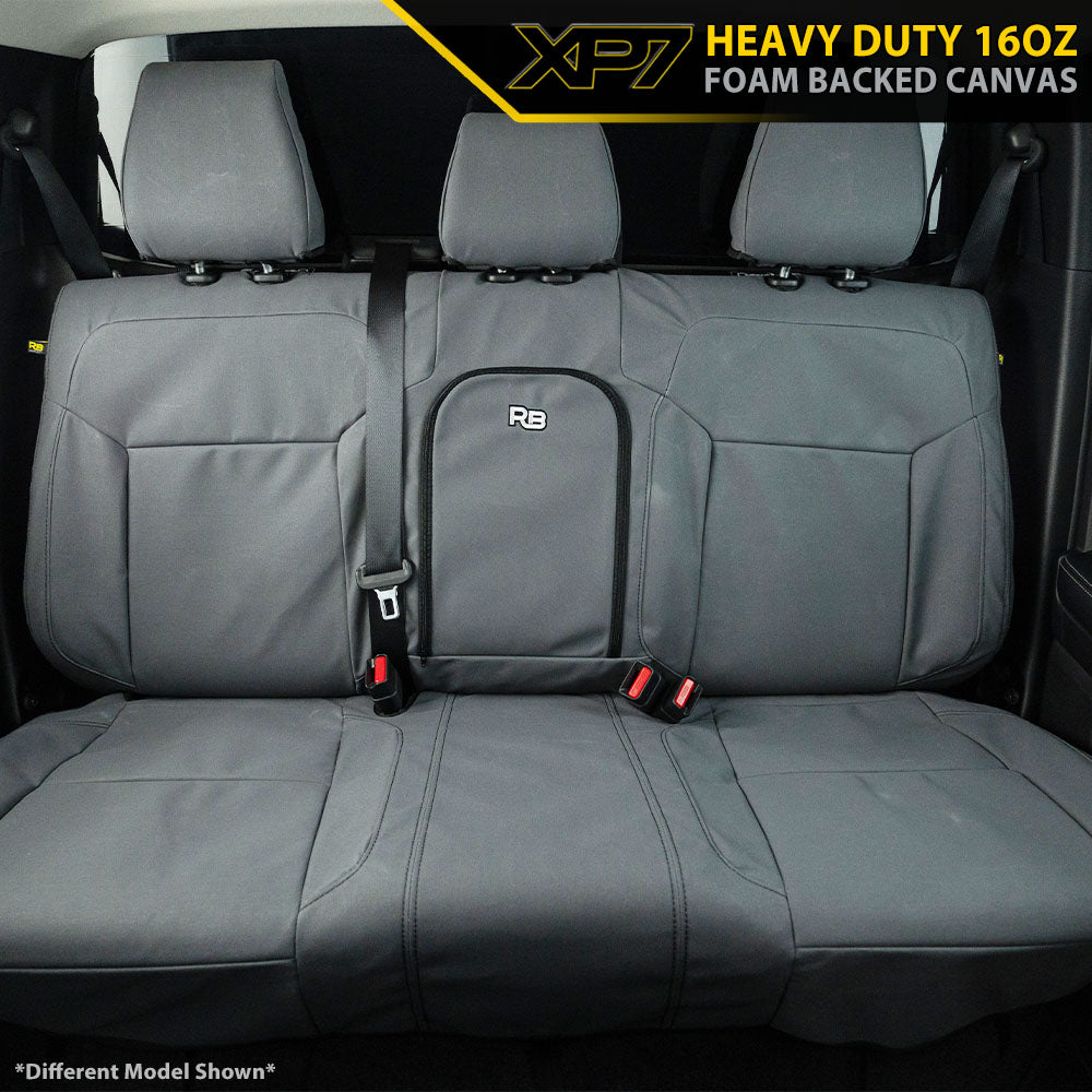 Isuzu D-MAX RG Dual Cab - LS-M, LS-U, LS-U+, X-Rider, X-Terrain - XP7 Heavy-Duty Canvas Rear Row Seat Covers (Available)