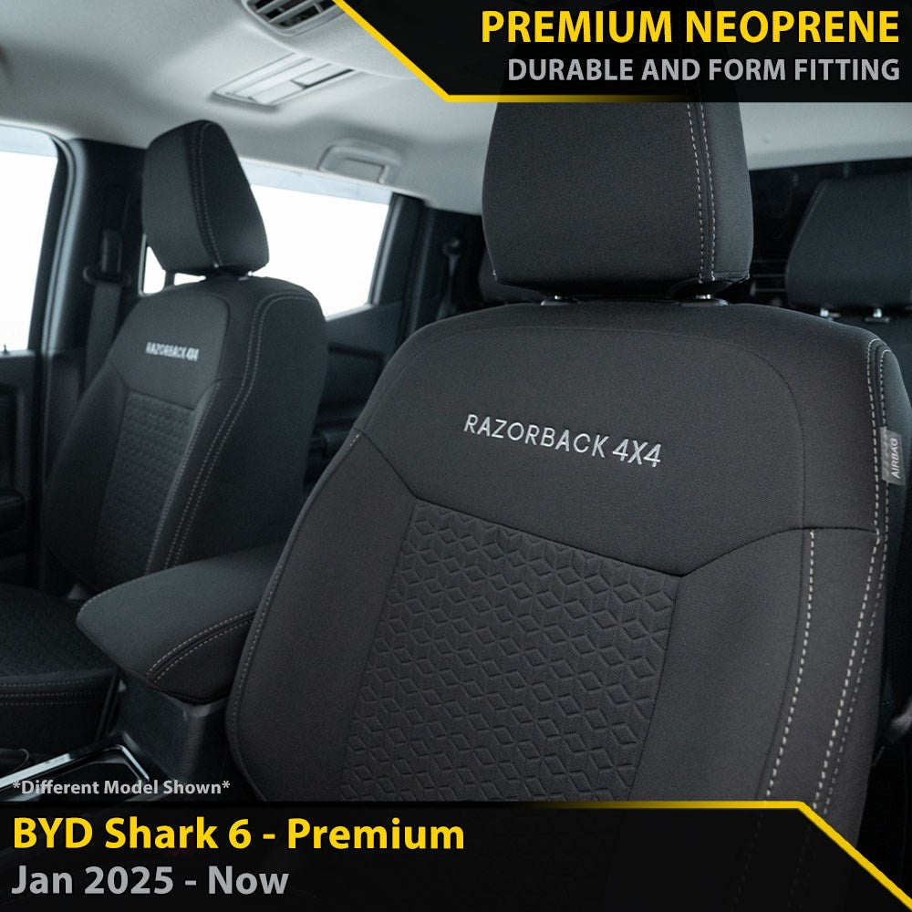 BYD Shark 6 GP6 Premium Neoprene 2x Front Seat Covers (Made To Order)