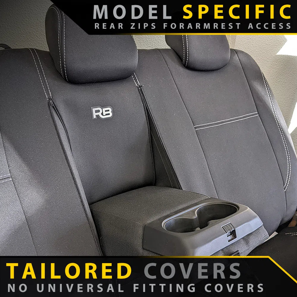 Ford Next-Gen Ranger T6.2 XL & XLS Premium Neoprene Rear Row Seat Covers (Made to Order)