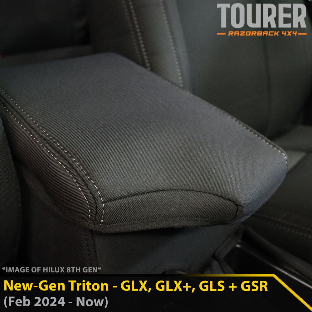 Mitsubishi New-Gen Triton GP9 Tourer Console Lid Cover (Made to Order)-Razorback 4x4