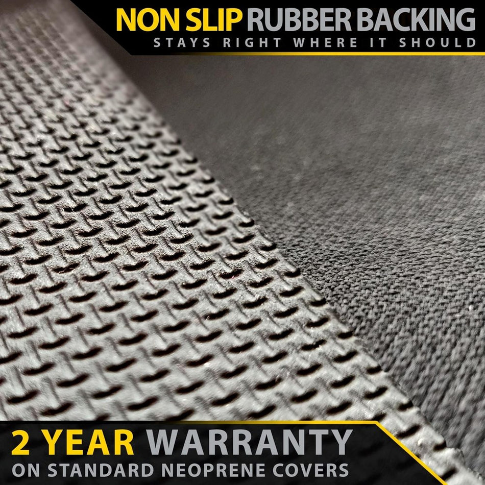 Mitsubishi Triton MR - Leather Seats - GP4 Neoprene 2x Front Row Seat Covers (Made to Order)