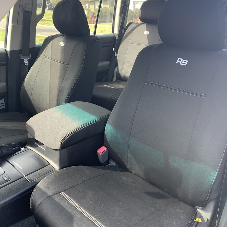 Toyota Landcruiser 200 Series - VX, Altitude & Sahara (Nov '07 - Sep '15) - GP4 Neoprene 2x Front Seat Covers (Made to Order)
