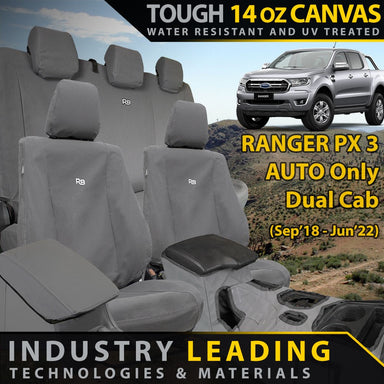 Ford Ranger PX 3 AUTO XP6 Tough Canvas Bundle (Made to Order)-Razorback 4x4
