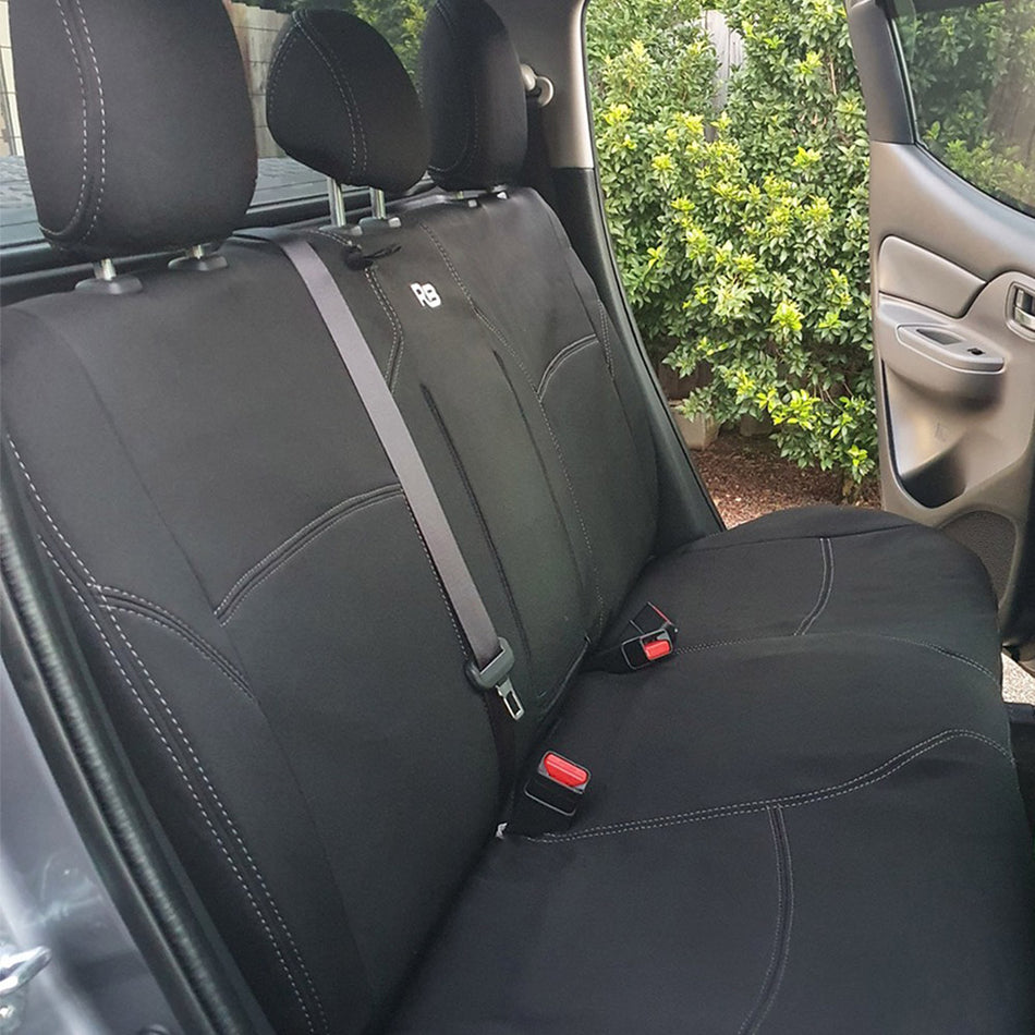 Mitsubishi Triton MR - Dual Cab - GP4 Neoprene Rear Row Seat Covers (Available)
