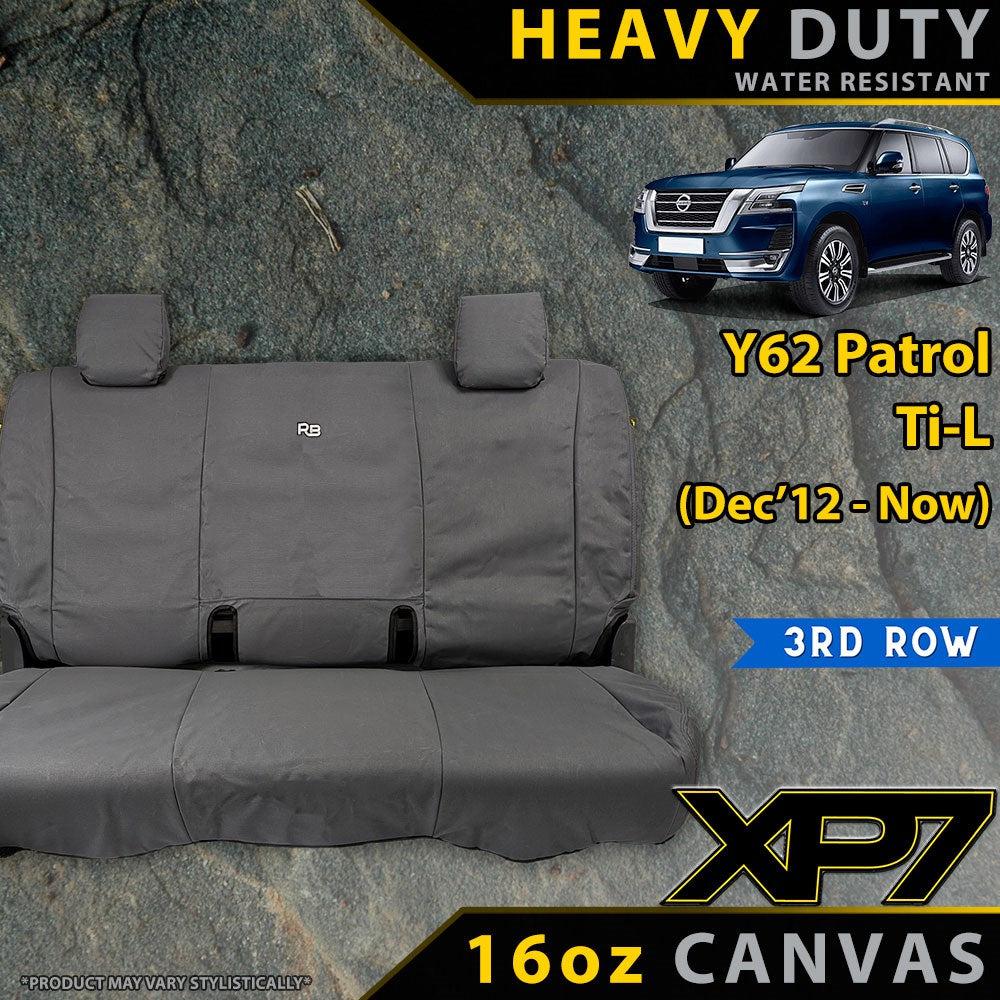 Nissan Y62 Patrol Ti-L Heavy Duty XP7 Canvas 3rd Row Seat Covers (Made to Order)