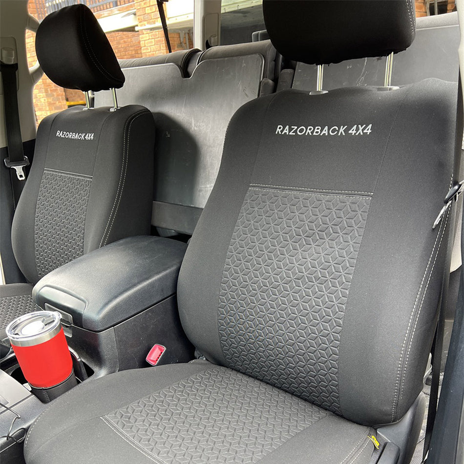 Toyota Landcruiser 200 Series - VX, Altitude & Sahara (Nov '07 - Sep '15) - GP6 Premium Neoprene 2x Front Seat Covers (Made to Order)