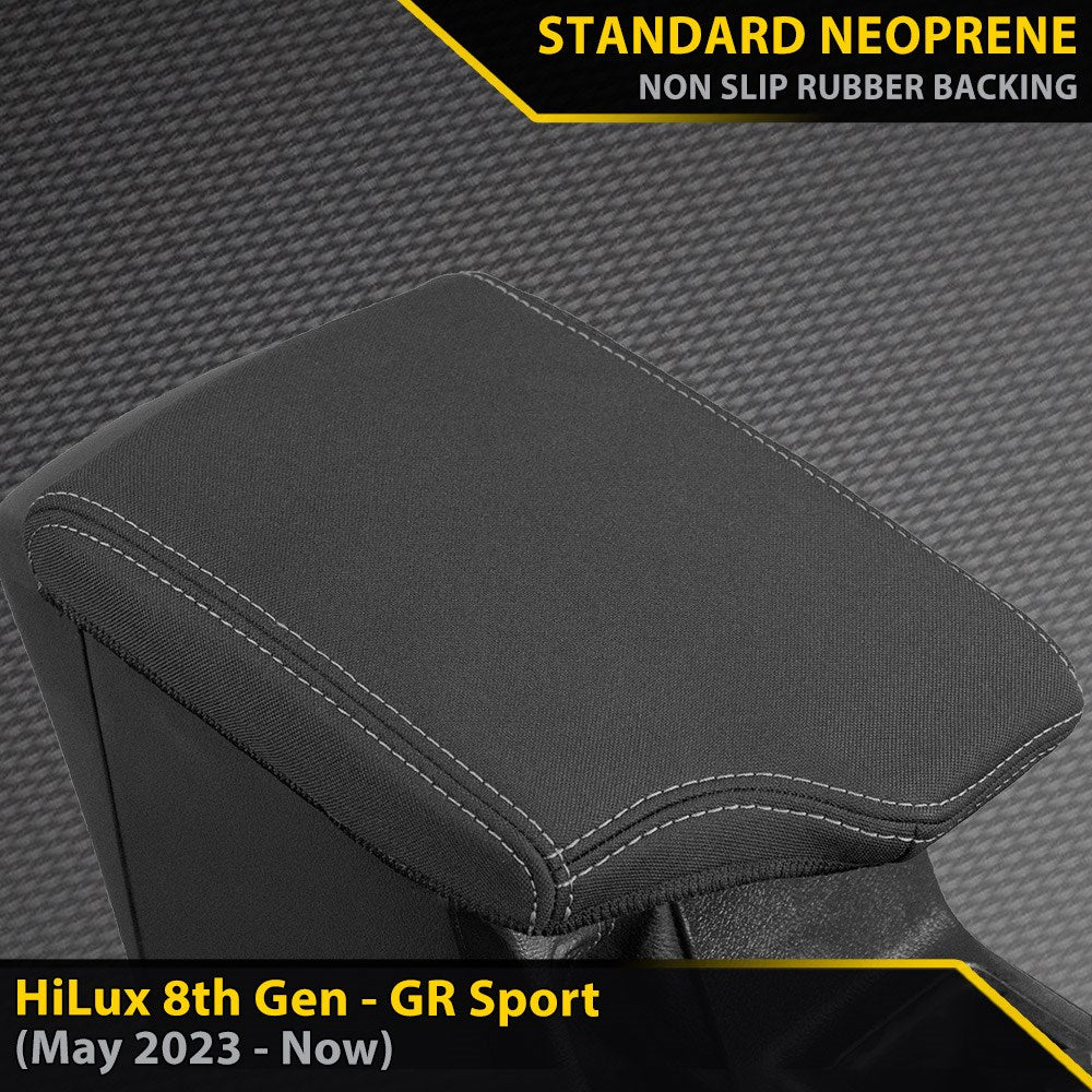 Toyota HiLux 8th Gen GR Sport GP4 Neoprene Armrest Console Lid Cover (Available)