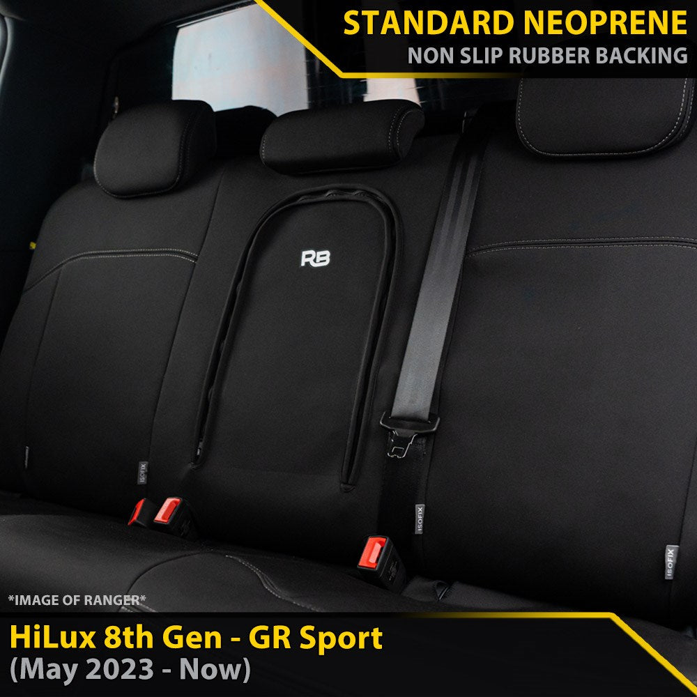 Toyota HiLux 8th Gen GR Sport GP4 Neoprene Rear Row Seat Covers (Available)