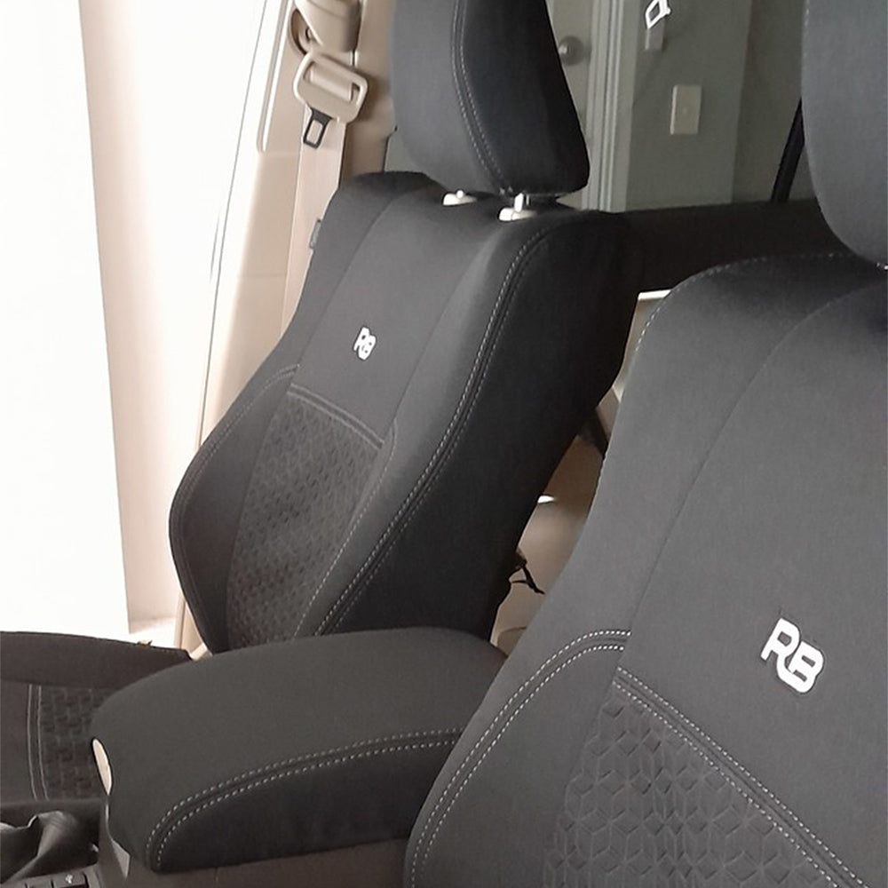 Toyota Prado 150 (July 21+) Premium Neoprene 2x Front Row Seat Covers (Made to Order)